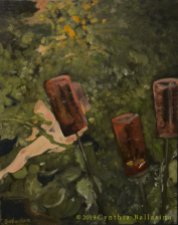 Femme au jardin (2019) oil on canvas